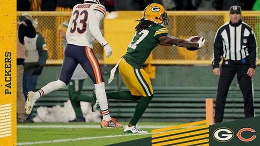 Davante Adams hauls in 38-yard touchdown catch | Packers vs. Bears