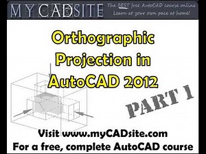 Orthographic projection in AutoCAD - 3D viewing Part 1
