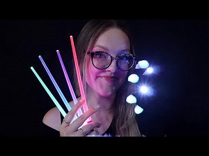ASMR 30 Mins of Light Triggers - intuition tests, follow the light, LED gloves, breathing exercises