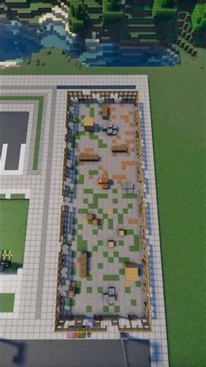 a dump in my small city in Minecraft #minecraft #minecraftbuilding