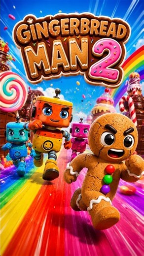 🍪 Can You Catch the Gingerbread Man? #shorts | Rusty's World