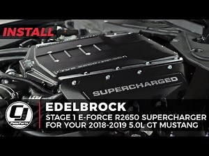 Take Your 2018-2023 Ford Mustang GT To The Next Level With This Edelbrock E-Force Supercharger!