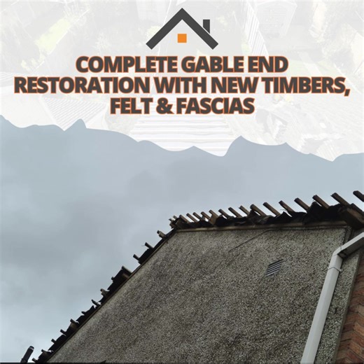 🏠 Job Completed: Complete Gable End Restoration 🛠️ Another successful project by the team at Kildare Roofing! We’ve just completed a full gable end restoration, including: ✔️ New structural timbers ✔️ Fresh felt installation ✔️ Replacement of old fascias with brand-new ones This restoration not only improves the look of the property but also strengthens and protects it against future weather damage. Thinking about restoring your gable end or need expert roofing services? We're here to help! 📞