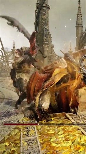 Elden Ring: Morgott Boss Fight Ends in Epic DEMIGOD FELLED Victory! #shorts