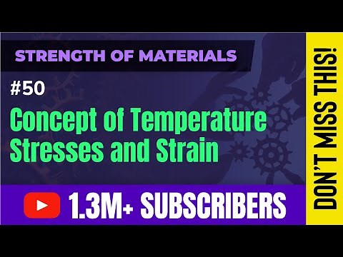Concept of Temperature Stresses and Strain - Stress and Strain - Strength of Materials