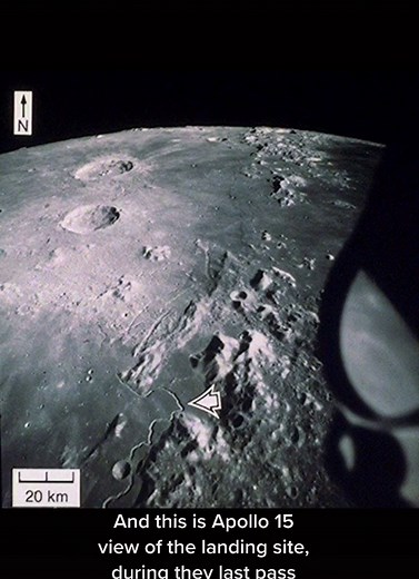 Apollo 15 landing #myspacemirror #apollo15 #moonlanding #physics #educational #sciencevideo #cosmic #facts