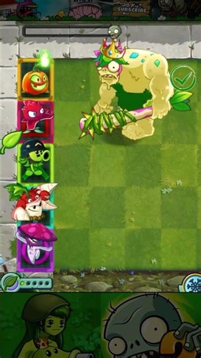 PvZ2 - Epic Battle: 5 Colors Power-Up vs Devil's Alien Garg #Shorts #pvz #pvz2 #pvzgameplay