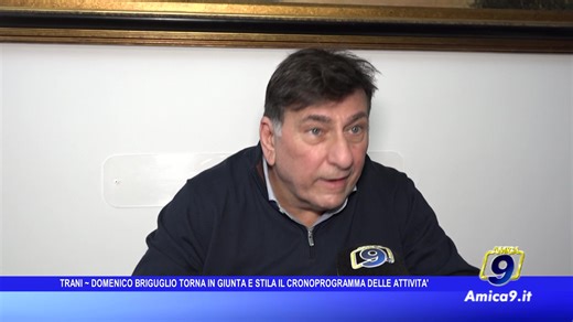 ⚠️ A #Trani Mimmo Briguglio torna in Giunta e stila il cronoprogramma delle attività #politica #polizialocale | Amica9 Tv