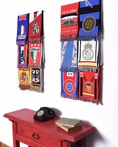 Sport Scarfs Display Rack- Football Soccer Scarves Display Holder-support D'écharpe - Football Scarf Rack- Porta Sciarpa Da Calcio - Etsy