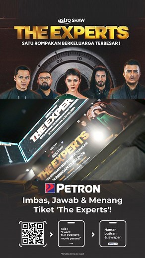 6.2K views · 27 reactions | Muat turun aplikasi mudah alih Petron, taip “I want THE EXPERTS movie passes!” di bahagian “Chat with us” untuk berpeluang memenangi tiket wayang The Experts. Peraduan tamat pada 31 Mei 2024.#PetronMalaysia #PetronxTheExperts #SatuRompakanTerbesar | Petron Malaysia | Facebook