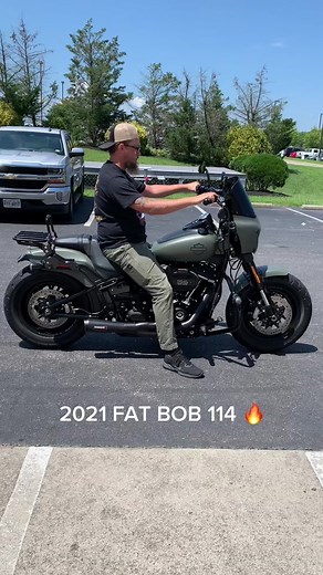 2021 Deadwood Green Denim Fat Bob 114 #harleydavidson #fatbob114 #harleydavidsonlifestyle #harleydavidsonmotorcycles