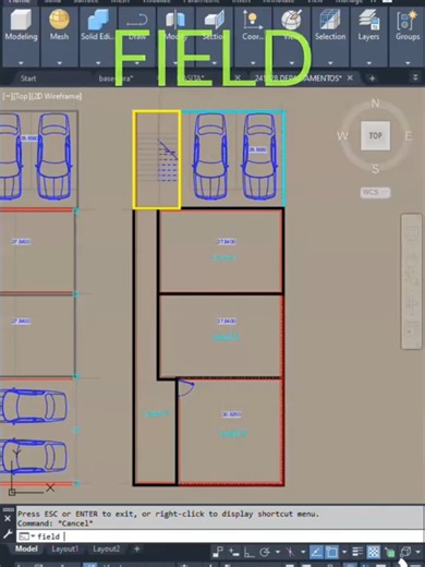 Comando Field en AutoCAD: Actualiza Anotaciones Automáticamente