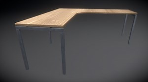 Desk - 3D model by dbassie