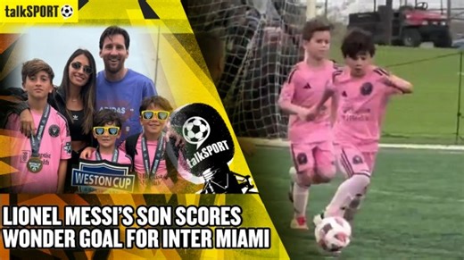 Lionel Messi's youngest son scores stunning solo goal for Inter Miami youth team