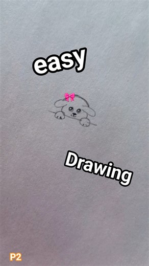 it's so cute😭🎀 #cute #easy #drawing #draw #animals #cutedog #tutorial #shorts #pencildrawing #sub