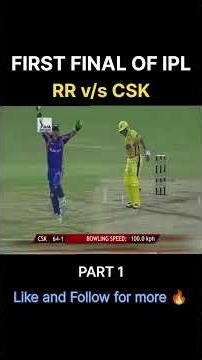 IPL 2008 FINAL - RR v/s CSK Shane Warne v/s MS Dhoni #ipl #csk #rcb #iplfinal #shanewarne #cricket