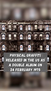 72K views · 5.6K reactions | Can you believe Physical Graffiti is 50 years old!? Led Zeppelin’s sixth studio album was released 24 February 1975 in the United States. It was the group's first album to be released under their new label, Swan Song Records. #music #rock #LedZeppelin #classicrock #70s | Wilson's World | Facebook