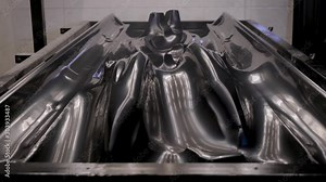 thermal vacuum molding process. Obtaining volumetric parts from plastic.