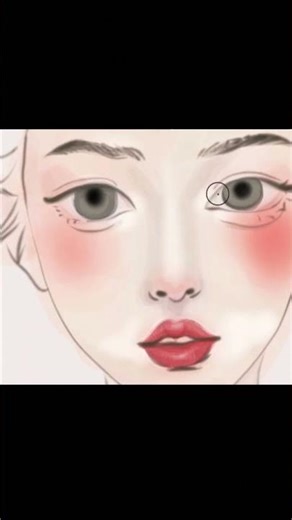 🖌Speed drawing a cute girl-portrait drawing❤❤ #portait #digitalart