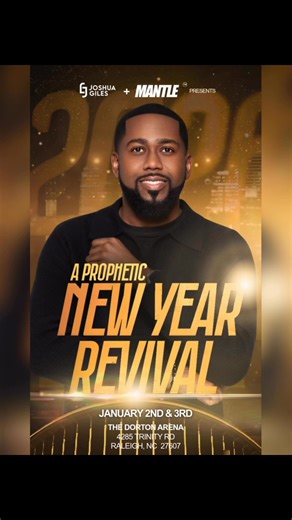 Prophetic New Year Revival in Raleigh, NC | Joshua Giles Ministries