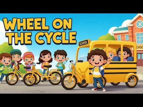 Wheel on the Cycle – Kids School Bicycle Song | Yellow Cycle Rhyme for Children | Chichu Rhyme