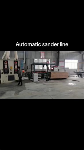 Automatic sander line #sander #automaticsandingmachine #foryou #plywoodmachine