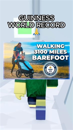 He Walked Across America... Completely Barefoot 😳 #roblox #robloxrant #rblx #relatable
