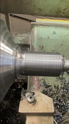 Usinage d’un axes coniques avec du filetage M32x2mm #usinage