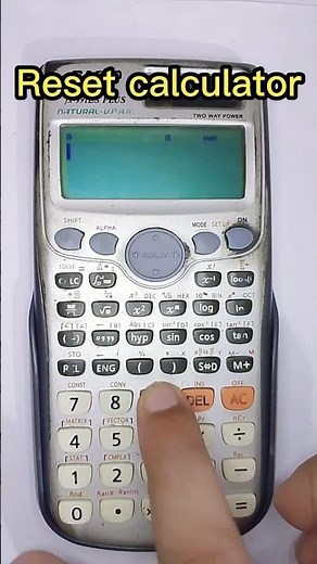 How to Reset the calculator || Reset || Format Calculator || fix the mode || fix calculator Error