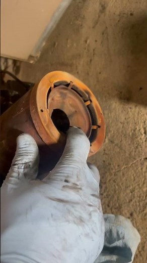 Beckett oil burner service on hot air furnace