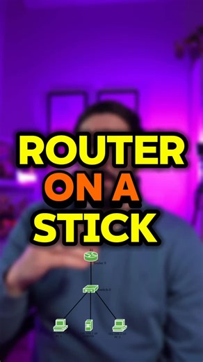 Contenido de Hacking Ético y Tech 🚀 on Instagram: "Router on a stick #informatica #viral #tech #asir #hardware"