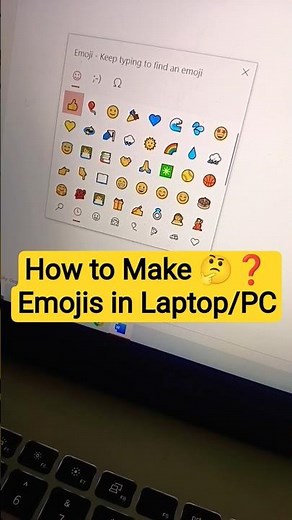 how to make emoji in laptop | emoji in laptop keyboard | emojis in computer #windows11 #windows10