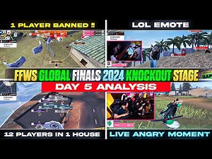 FFWS GLOBAL FINALS 2024 KNOCKOUT STAGE - DAY 5 ANALYSIS | FREE FIRE WORLD SERIES GLOBAL FINALS 2024