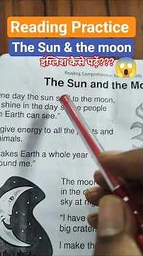 Reading Practice | पढ़ना सीखिए| the Sun and the moon | how to read