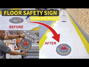 How to Make Safety Signs on Acrylic | Backside Vinyl & Floor Installation