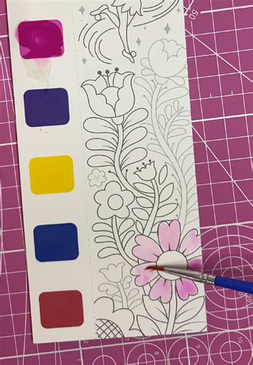 Painting made easy 🎨 Watercolor coloring book with brush included ✨ Perfect for kids, beginners, and anyone who wants to relax 🤍 #watercolorbook #coloringbookph #artforkids #beginnerart #affordablefinds