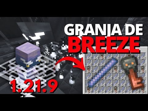 ¡La MEJOR GRANJA de BREEZE en Minecraft 1.21.9! ⚡ Fácil, Rápida y Eficiente 🔥