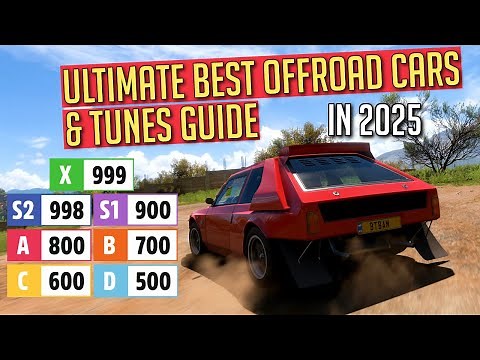 BEST OFFROAD CARS & TUNES in Forza Horizon 5 for EACH CLASS in 2025 (PS5, Xbox, PC)
