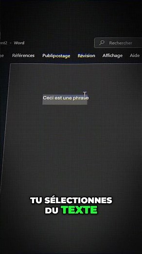 Mettre ton texte en majuscule en 2 clics 🏃‍➡️