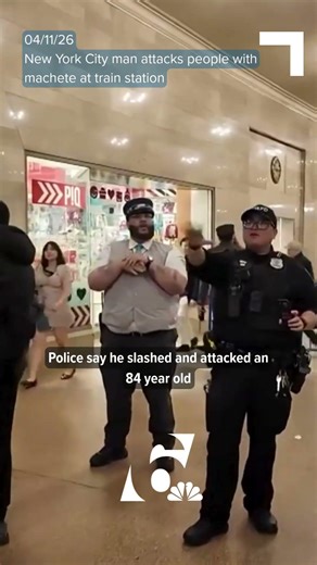 NYC man attacks people with machete at train station
