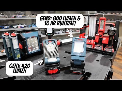 Best Cordless Mechanic Light | Bosch GLI18V-800N 18V Multidirectional LED Worklight