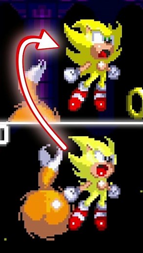 Super Sonic Looks WAY Better in Sonic 3 A.I.R.! 👀 Adventure Super Sonic [Sonic 3 A.I.R. Mods Shorts]