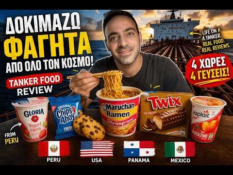 Δοκίμασα Φαγητά από 4 Χώρες στο Πλοίο… ΠΟΙΟ ΗΤΑΝ ΤΟ ΚΑΛΥΤΕΡΟ; 🇵🇪🇺🇸🇵🇦🇲🇽 