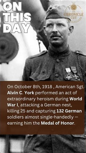 TODAY IN HISTORY: Fact Short 1, October 8th