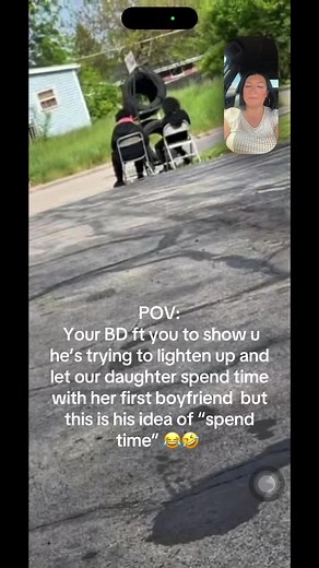 Let’s just say he’s struggling 😂 got them at work with him! My poor baby girl 🤦🏻‍♀️😂 won’t let his eyes off em👀#fyp #daddysgirl #teenagers #funny #coparenting