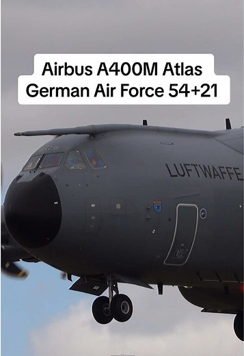 German Air Force Airbus A400M Atlas Arrival at RAF Fairford