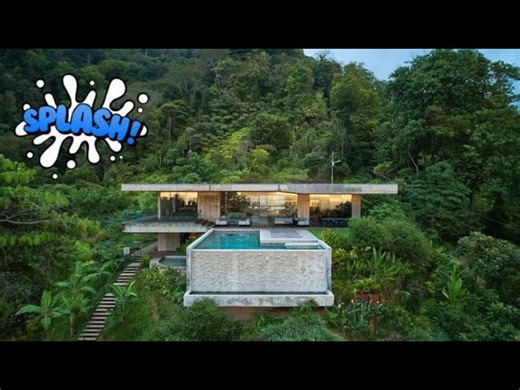 Concrete architecture and natural luxury make this the villa of your dreams