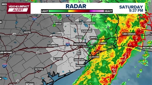 Storms are moving out of the Houston area after pushing through this afternoon and evening. | KHOU 11 News