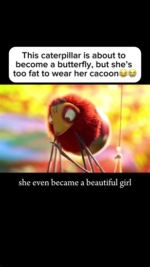 620K views · 10K reactions | This caterpillar is about to become a butterfly, but she’s too fat to wear her cacoon凉藍 | Rimuru Movie | Facebook
