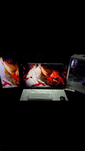 Dual monitor setup #dualmonitor #pcsettings #pc #pcsetup #pcbuild #shorts #short #gaming
